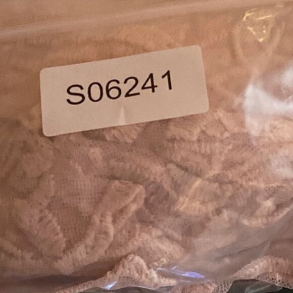 Express Womens Blouse Pink Lace Floral Mesh Sheer Long Sleeve Boat Neck Large - Picture 14 of 14